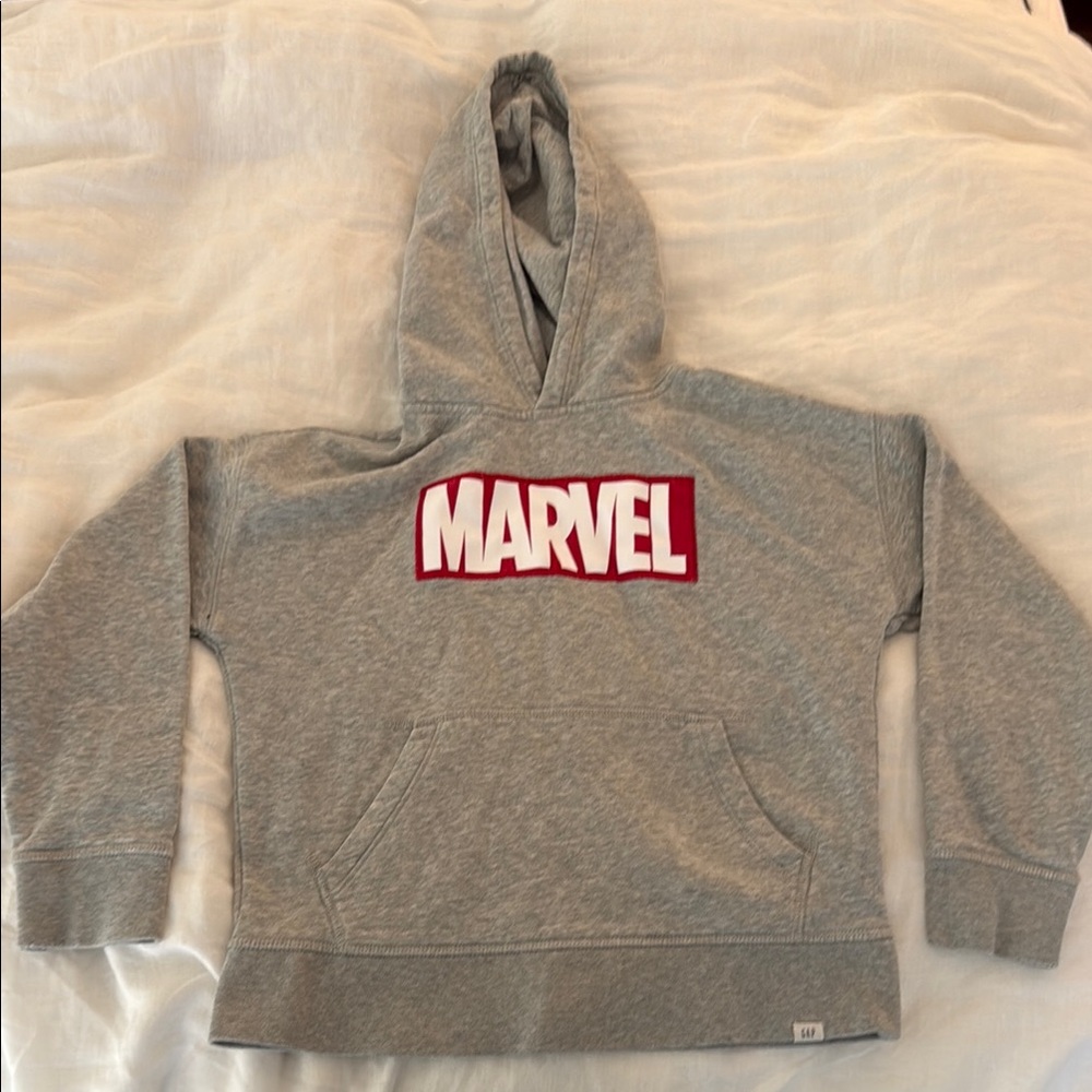 GAP Kids Marvel Kids Gray Hoodie. Like New. Medium (8)